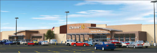 &#151;Rendering courtesy of Wal-Mart Stores Inc. and BRR Architects Inc.